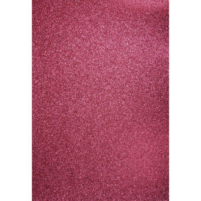 Papier cartonné pailleté A4 Rose oeillet