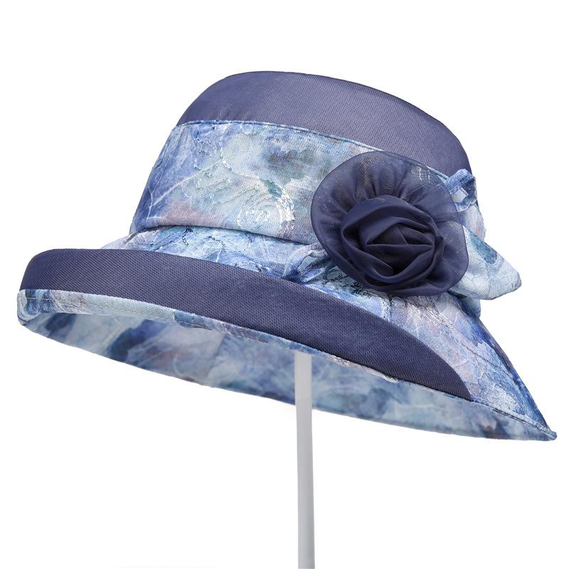 

Детская летняя новая тонкая дышащая солнцезащитная шляпа-панама, модная универсальная шляпа-ведро с широкими полями M（56-58cm）