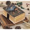 Handmade Leather Journal with Lock: Mushroom & Fairy Tale Grimoire