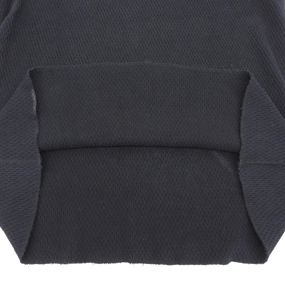 NUMMER (N.)INE Herren Baumwaffel Cut and Sew Thermo-Oberteil, Schwarz, Größe 2 Oberteile 2 schwarzGebraucht