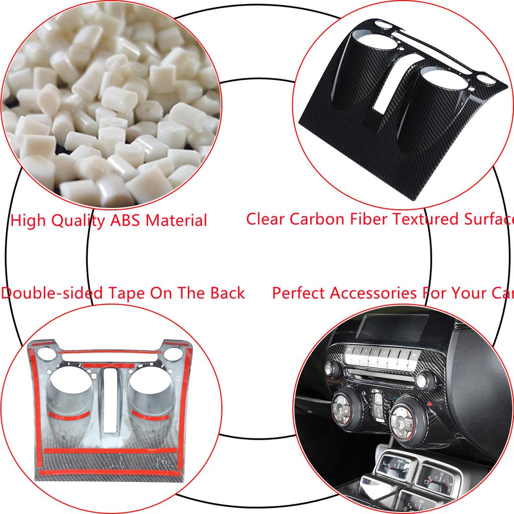 Center Console Multimedia Panel Decoration Cover for Chevrolet Camaro 2010 2011 2012 2013 2014 2015 Car Interior Accessories