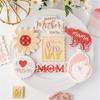 Biscuit Moulds Easy to Use Biscuit Stamps Mothers' Day Theme Plastic Material