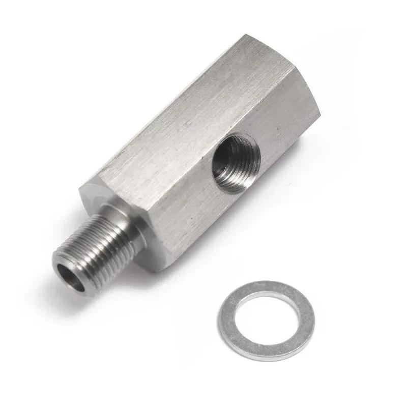 Fori laterali in acciaio inossidabile 1/8"NPT femmina a M12 M10 M14 1/8NPT 1/4NPT connettore sensore pressione olio linea di alimentazione adattatore a T
