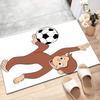 Curious George Polyester Carpet, Soft Indoor Mat for Office Chair, Living Room, Computer Desk - Decorative Home Office Rug Design