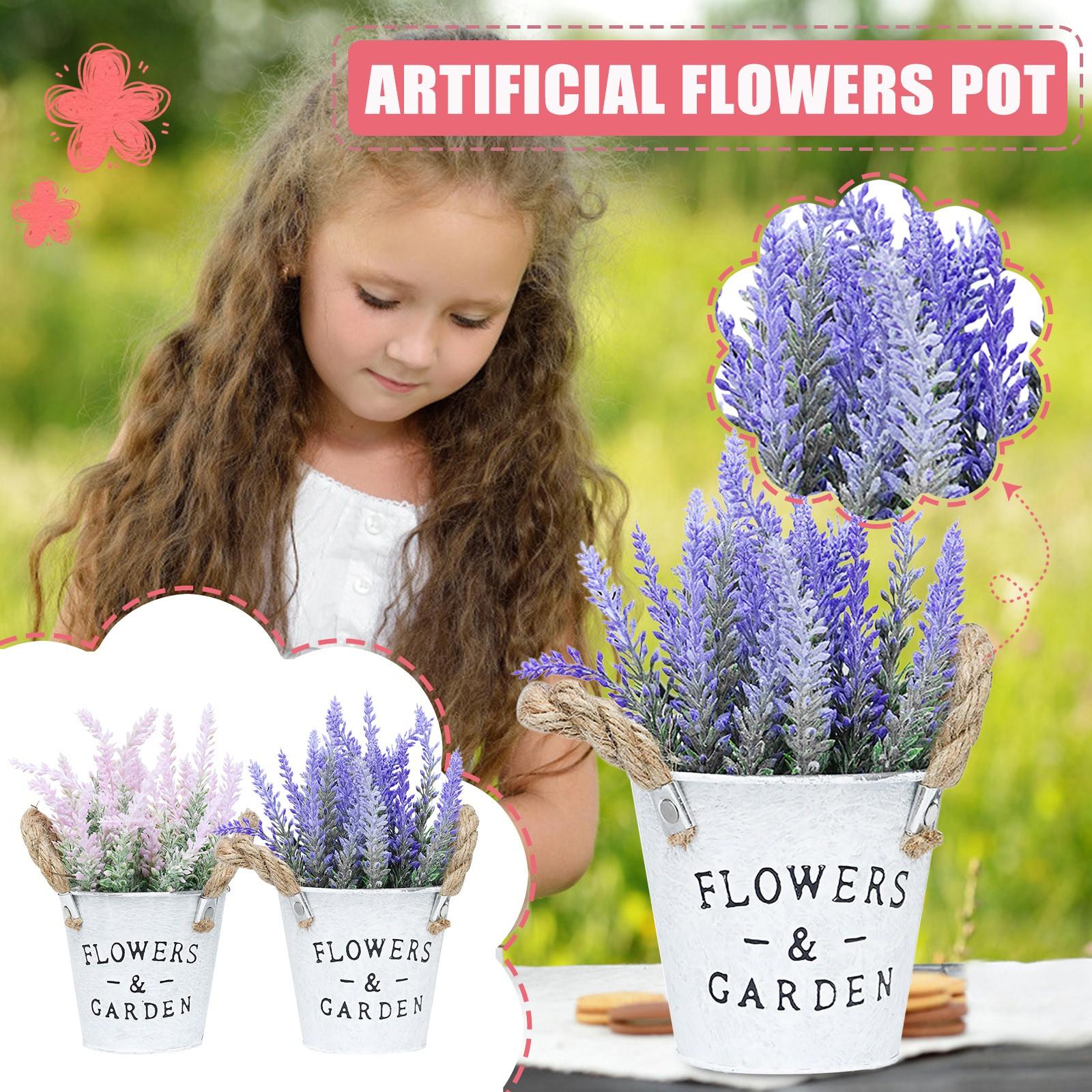 

Имитация цветочного горшка, лаванда, поддельный цветок, растение, украшение для гостиной, орнамент