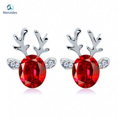 Femmes élégant strass cristal Fleur rose Boucles d/'oreilles Luxe Charme Stud Earring