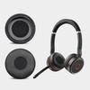 1 Pair Ear Pad Pillow Cover Black Replacement Soft PU Case for Evolve 20se 30II 40 65/75 Headphones