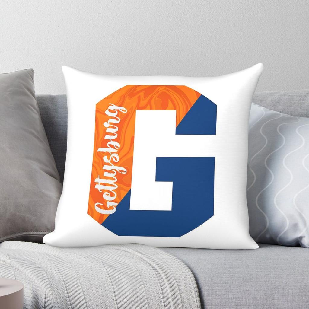 Gettysburg College Split Square Pillowcase Polyester Linen Velvet Creative Zip Decor Throw Pillow Case Home
