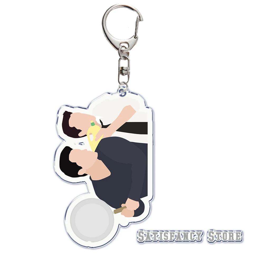 Classics TV Friends Keychain KeyRing Key Chains Chaveiro Cute Cartoon Fashion Friends for Bag Pendant Aaccessories Gift