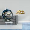 Resin Cow Cattle Figurine Modern Artwork Feng Shui Animal Sculpture for Room Desk Bookshelf Indoor