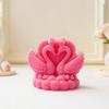 Love Couple Swan Candle Silicone Mold for Valentine's Day Wedding Aroma Soap Ornaments Plaster Cake Decorating Mold Home Decor