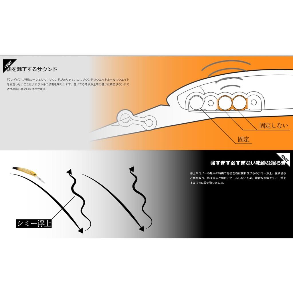 [JACKALL] Timon TC Reigen DR Area Trout Minnow Yazzie Flash