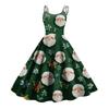 Women's  Print Sexy Off-The-Shoulder Punk Vintage Dress