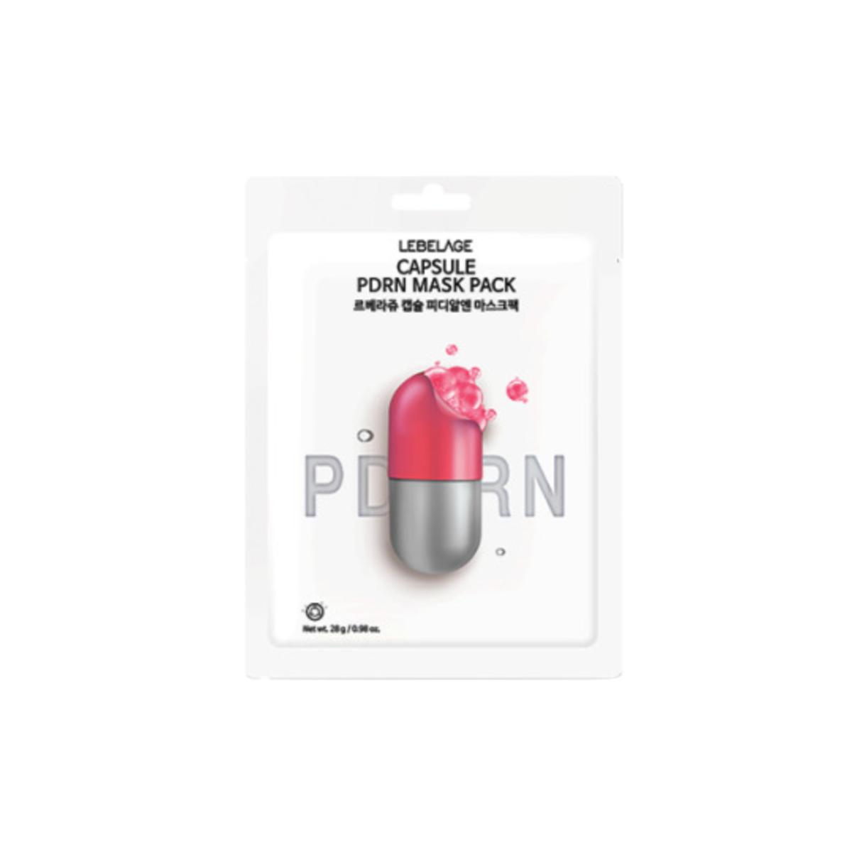 LEBELAGE Capsule PDRN Mask Pack Vitalizing Radiance Sheet 28g [10 Sheets]