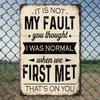 Vintage Metal Sign Sarcastic Quote Wall Decor for Home Garage Cafe Gift