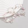 1/2 Pcs Bow Love Pendant Imitation Pearl Beaded Bracelet  Trendy Women Bracelet Girly Sweet Y2K Jewelry Accessories Gifts