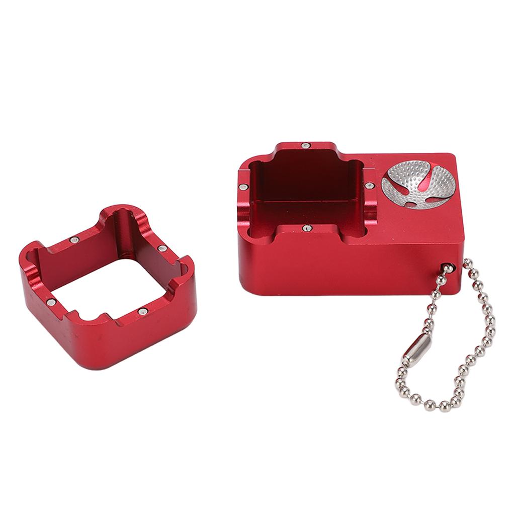 4 In 1 Billiard Cue Tip Repair Tool R6 Multifunctional Pool Tip Shaper Metal Chalk HolderRed