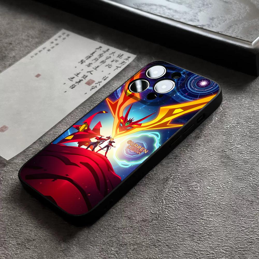 Gurren Lagann Phone Case For 17 Pro Max Iphone 16 14 Pro Max 12 15 Plus 13 Pro 11 Xr X Xs 8 Plus Back Cover