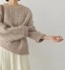 Women's Heavyweight Cashmere Round-Neck Sweater: 2025 Autumn/Winter Collection - Soft, Casual, Loose Cable Knit