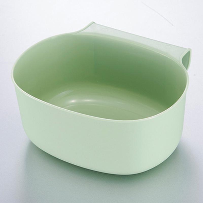 Door Hanging Trash Can for Kitchen, Cabinet, or Drawer - Plastic Storage Organizer for Desktop or Bedside
