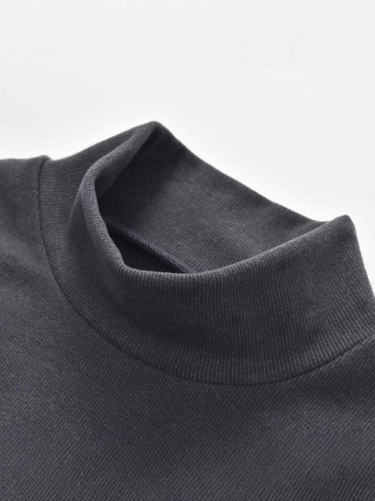 310g Women's Winter Double-Sided Brushed Half-High Collar Long Sleeve Thermal Base Layer Top