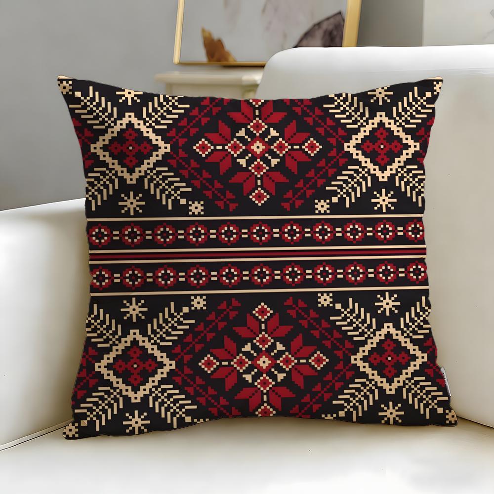 Floral pattern Cushion Cover Soft EasyWash Pillow Case Versatile for Couch Bed Travel and Office