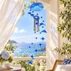 Metal Tubes Butterfly Wind Chime Star Garden Wind Chimes Window Ornaments  Christmas