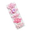 Kids' High-Elastic Flower Hair Ties - Cute, Hair-Friendly Terry Cloth Scrunchies for Girls and Babies