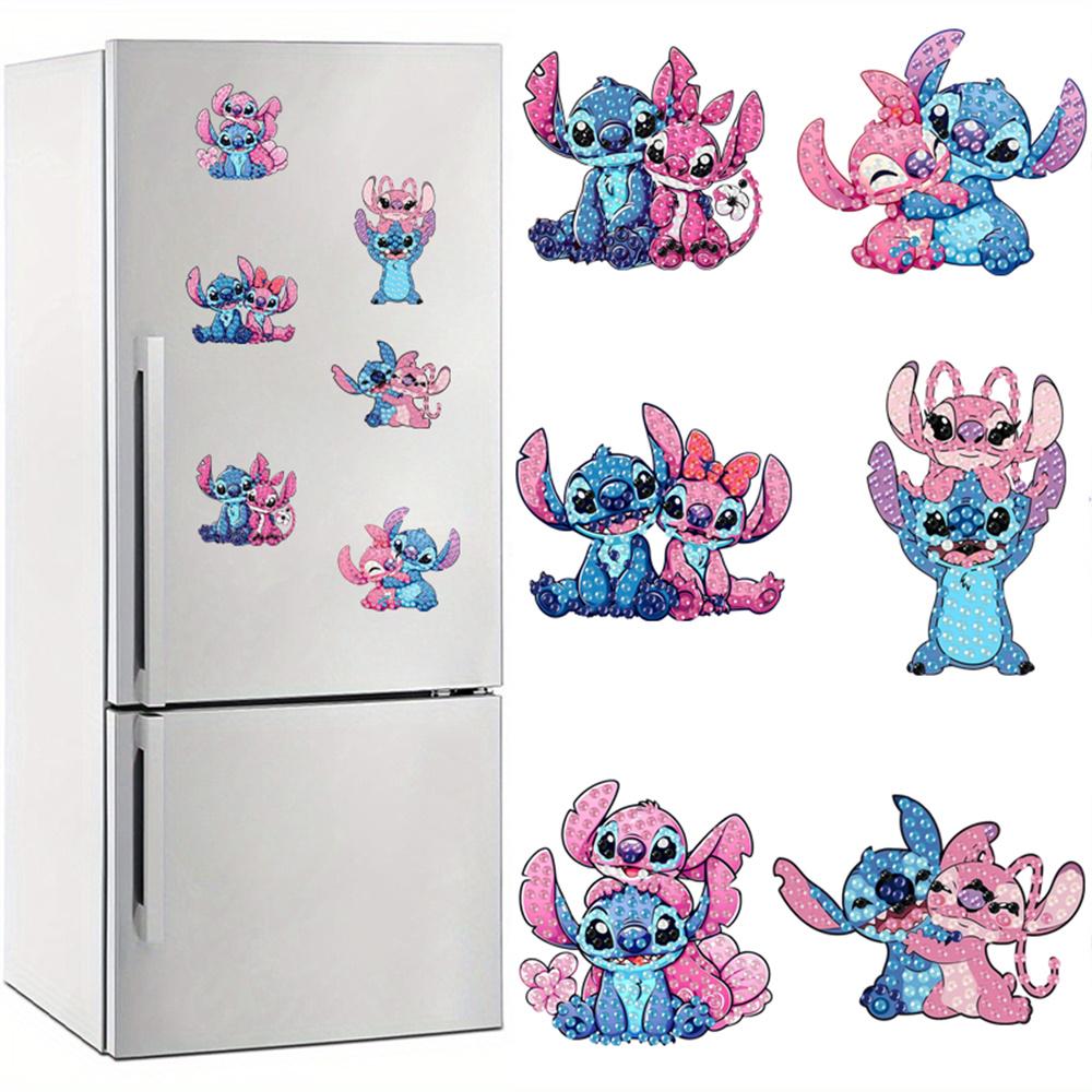 6Pcs Hugs and Kisses Series Diamond Art Fridge Magnet Diamond Painting Refrigerator Magnet DIY Fridge Stickers for Fridge Whiteboards