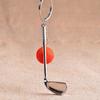 Souvenir Ball Jewelry For Gift Ball Pendant Mini Golf Racket Golf Ball Key Chain Metal Keychain
