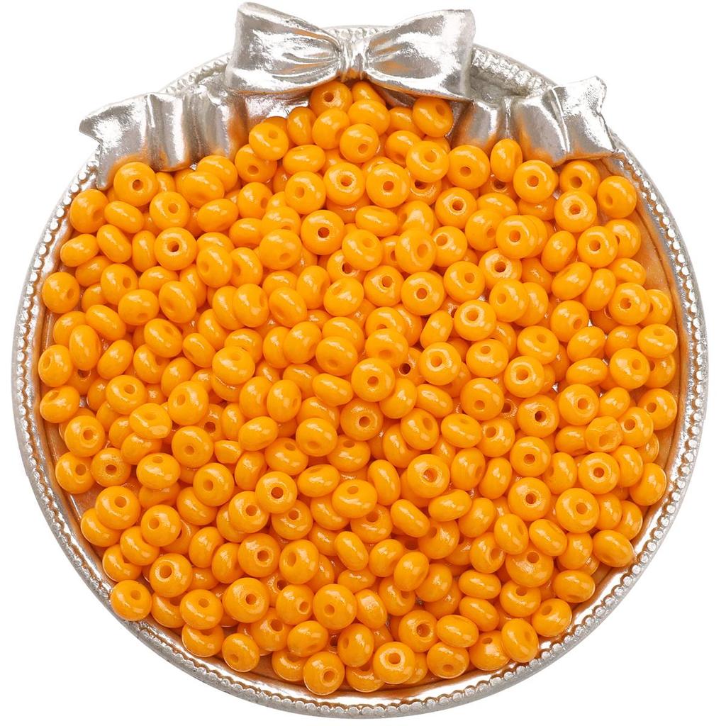 60pcs Bottled Glass Beads Charm Oil Painting Abacus Czech Beads Seed Spacer Beads For Jewelry Making Accessories