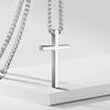 New Religion Christian Simple Necklace for Women Men Virgin Mary Jesus Cross Pendant Chains Fashion Zircon Length 60/70CM