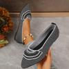 N Nü Spring/Summer New Pointed Toe Flat Single Shoes Large Size Fashion Flying Weaving One Step Casual Women's Shoes