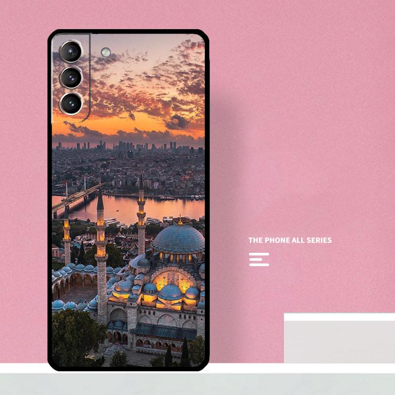 Türkei Istanbul Szenerie Hülle Für Samsung Galaxy S23 S22 Ultra Plus S8 S9 S10 Plus Note 10 20 S21 FE S20 FE Abdeckung