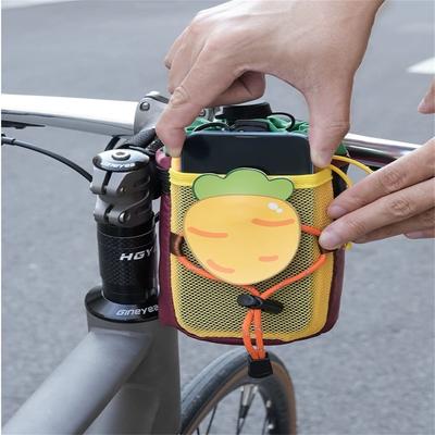 Cycling Water Bottle Carrot Bag - Front Handlebar Storage Pouch, Multi-Use Cup Holder for Bikes and Electric Vehicles