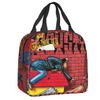 Custom Snoop Dogg Goes Jesus Insulated Lunch Bag Outdoor Picnic American Music Rapper Resuable Thermal Cooler Lunch Box Women