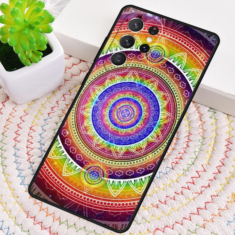 

Indian Pattern Mandala Silicone Phone Case For Samsung Galaxy note 10 pro S26 S25 S24 S23 S22 S21 Plus S25Ultra Capa Cover Galaxy S23