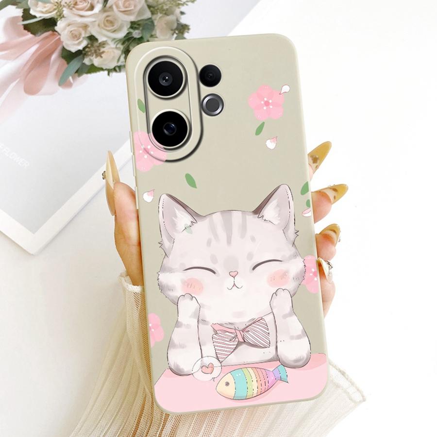 For Vivo V60 Lite v 60 5G Case Rabbit Painted Cover Soft Silicone Matte Phone Case For VivoV60 V 60Lite 4G 5G Cover animal Capa