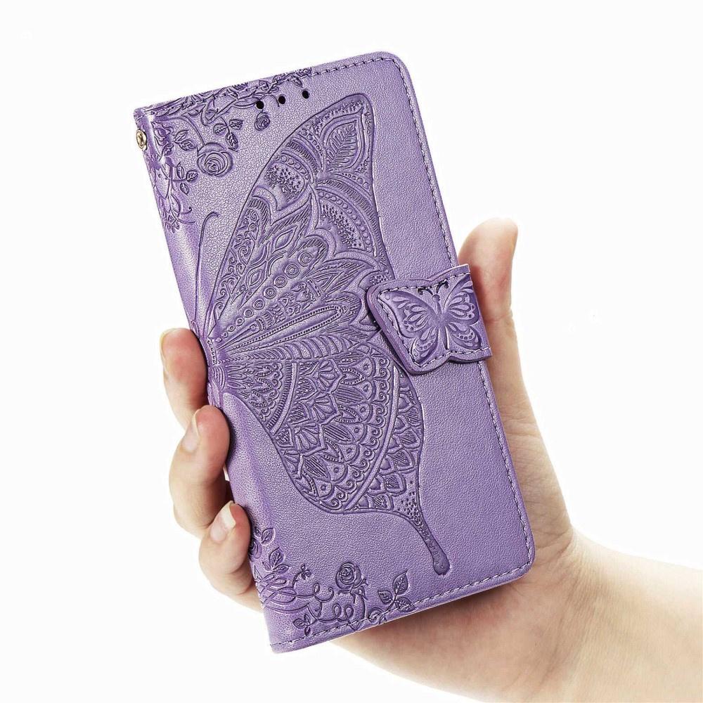 Flip Case for Samsung Galaxy Z Fold 4 5G, Butterfly, Purple
