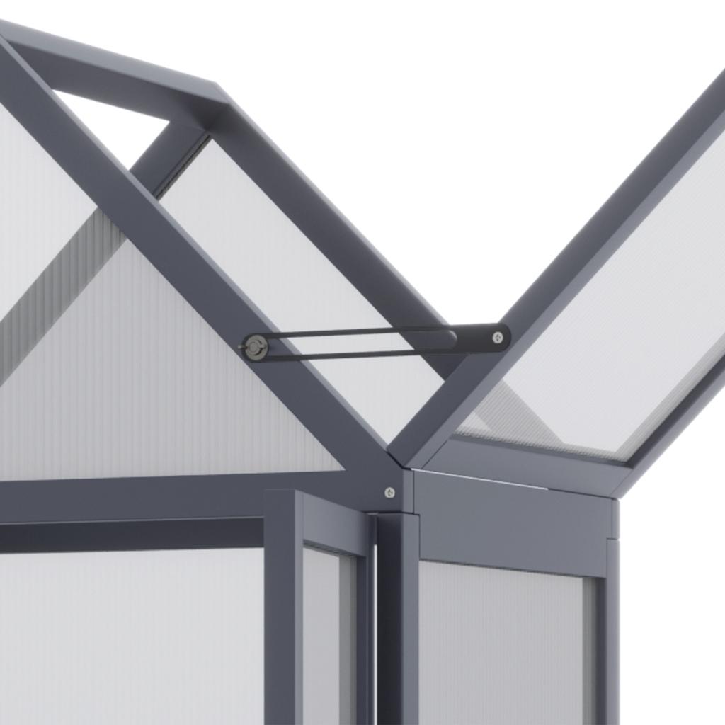 Cold Frame Mini Greenhouse 3 Tiers Hothouse Plant Bed with Fold-Open Roof Double Doors Made of Wood Polycarbonate Weatherproof Natural 70.5 X 42 X