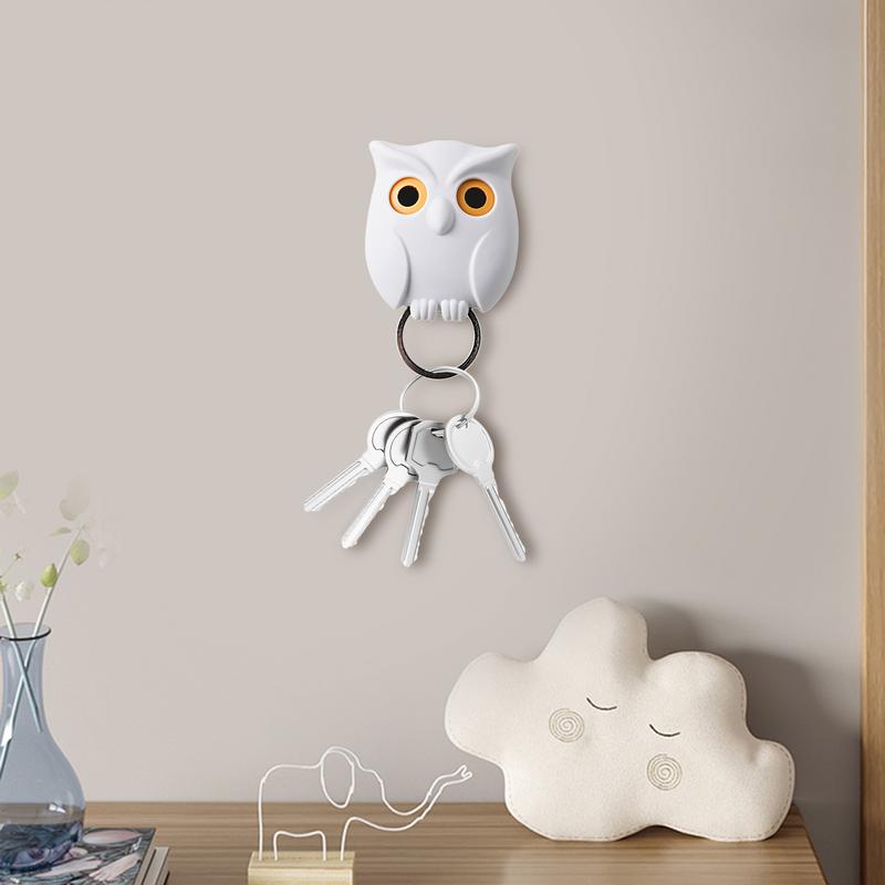 Night Owl Key Holder Household Animal Key Holder Wall Funny Ornament For Home Cute Wall Decoration Creative Night Owl Key Hooks
