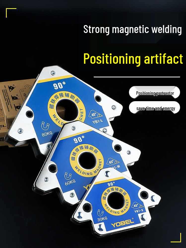 Right Angle Welding Magnet Holder - 90° Strong Magnetic Triangle Positioner