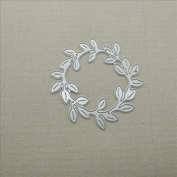 Цветы Растения Вырубные штампы Углеродистая сталь Травление Тиснение Лист Вырубные штампы DIY Ручной вырубной штамп 9.8x9.8cm серебряный