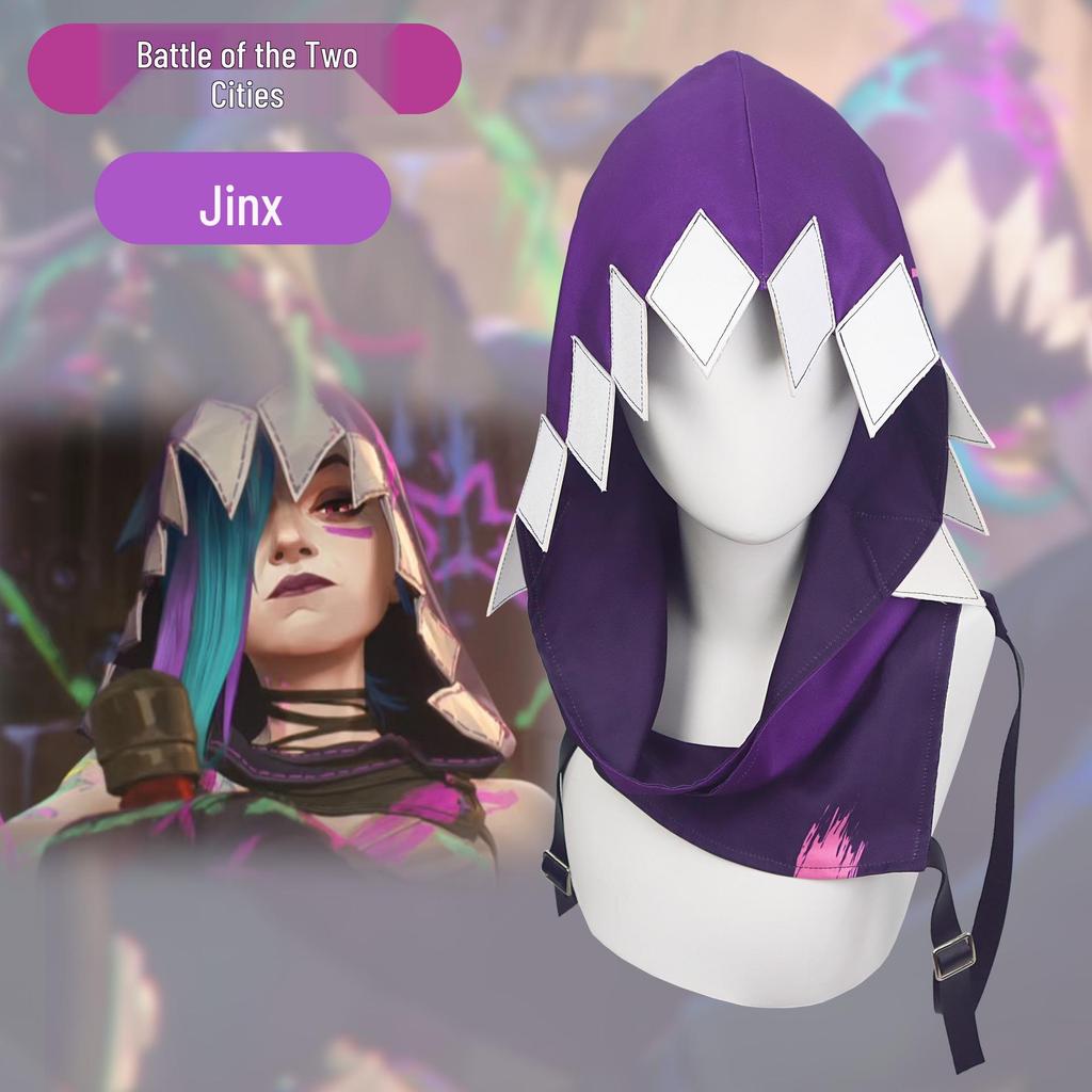 Arcane Season 2 Jinx Purple Cloak Hoodie Cosplay - League of Legends Caitlyn