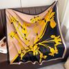 Luxury 90*90Cm Square Scarf Twill Silk Feeling Flower Print Neck Scarves Women Head Shawls and Wraps Hijab Bandana Pashmina