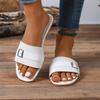 Women's Fashionable Casual Oversized - Square-Toe Beach Sandals