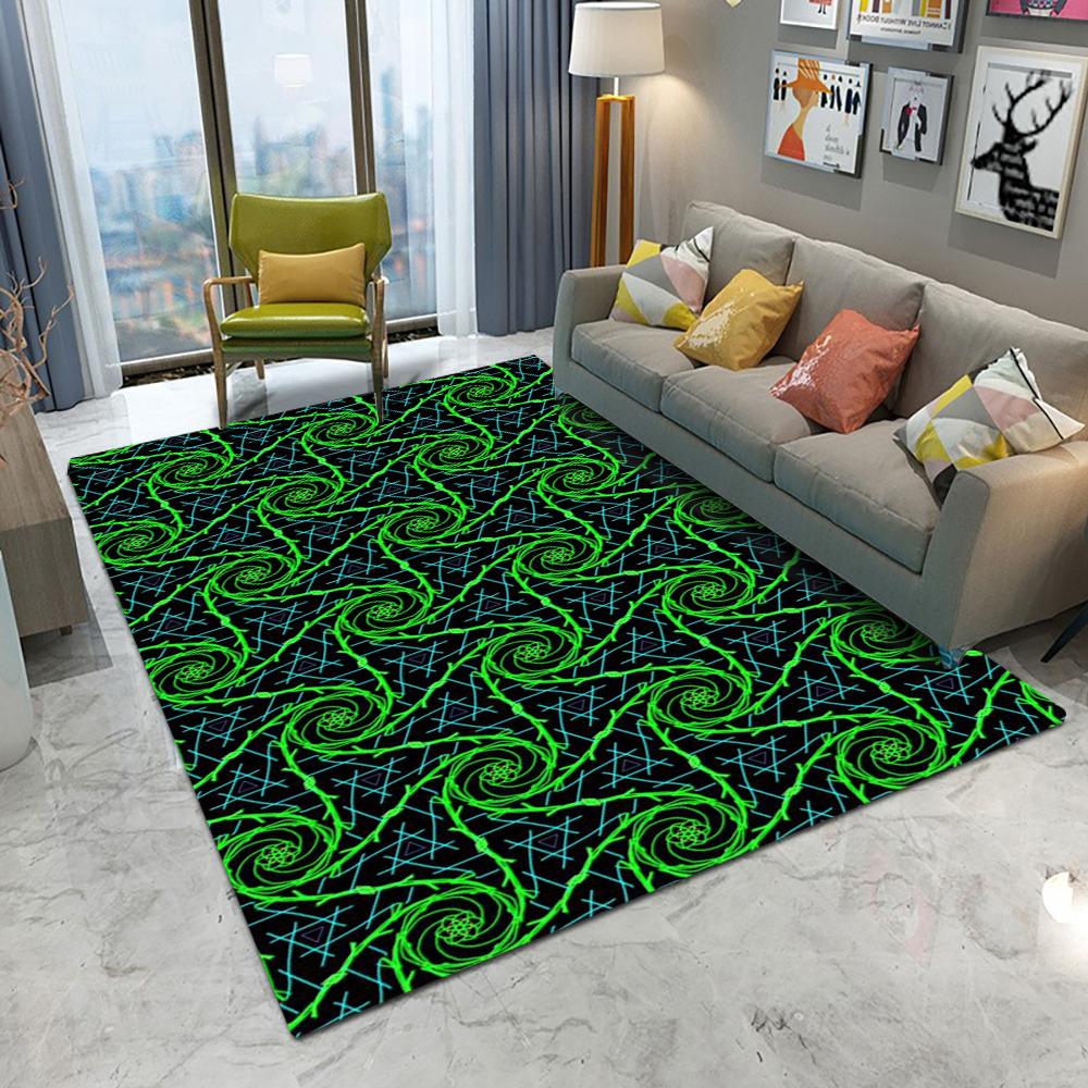 Pop Art Geometric Circle Pattern Carpet Rug Colorful Mat Non-slip Soft Home Decoration Living Room Modern Stylish Floor Mat