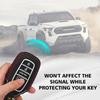 Muslogy Key Fob Cover Compatible with Toyota Tacoma 2024 Accessories Smart Key Shell 4-Button Remote Key Fob Case Replacement Protection Custom Made