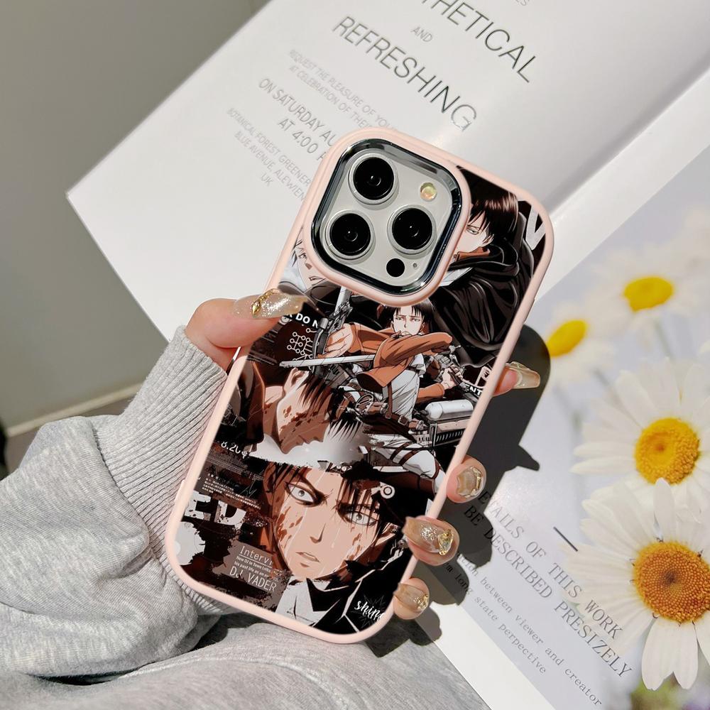 Ae83 Japanese Anime Attack On Titan art Phone Cases for Samsung A13 A32 A53 A04 A54 S24 Ultra Infinix Hot 40 Huawei Metal Camera Protective Back Cover