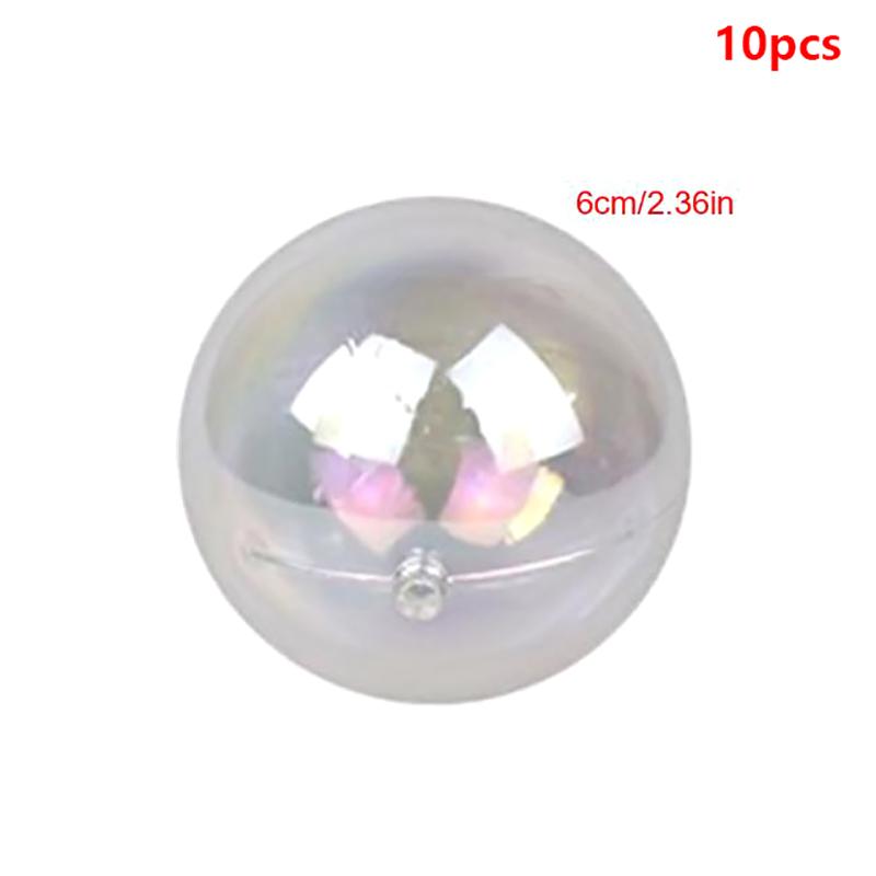 10 Stück Bunte Kugel Kuchenaufsatz Transparenter Ballon Cupcake DIY Dekoration Für Geburtstagsfeier Hochzeit
